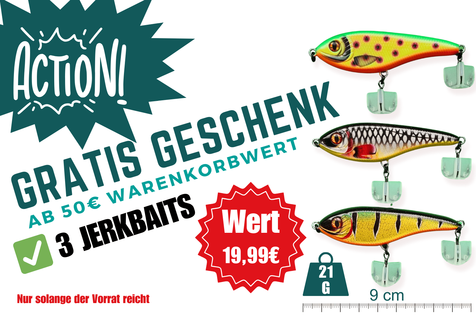 Gratis Geschenk 3 Jerkbaits