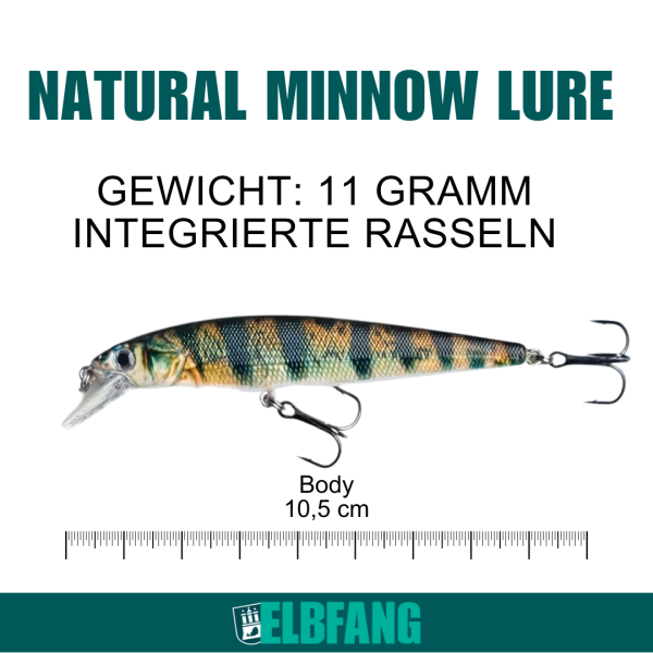 Zander Kder Wobbler 8,5cm 5g  Leuchtende Angelkder Fr Hecht, Barsch,  Forelle In S- & Salzwasser