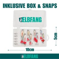 ELBFANG Barsch Blinker Set mit Box