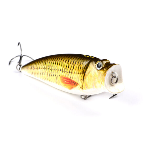 Topwater Angelköder 5er Set - Popper Plopper Für Barsch