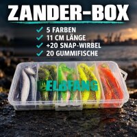 ELBFANG Zander Gummifisch-Set | 20 Stück | Inklusive...