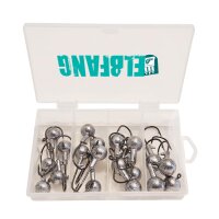 Gummifisch Jigkopf Set 3/0 – 20 Jigköpfe für Zanderangeln (12–21g)