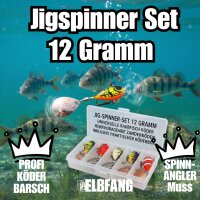 Jig-Spinner Set 12 Gramm Koederbox Uebersicht
