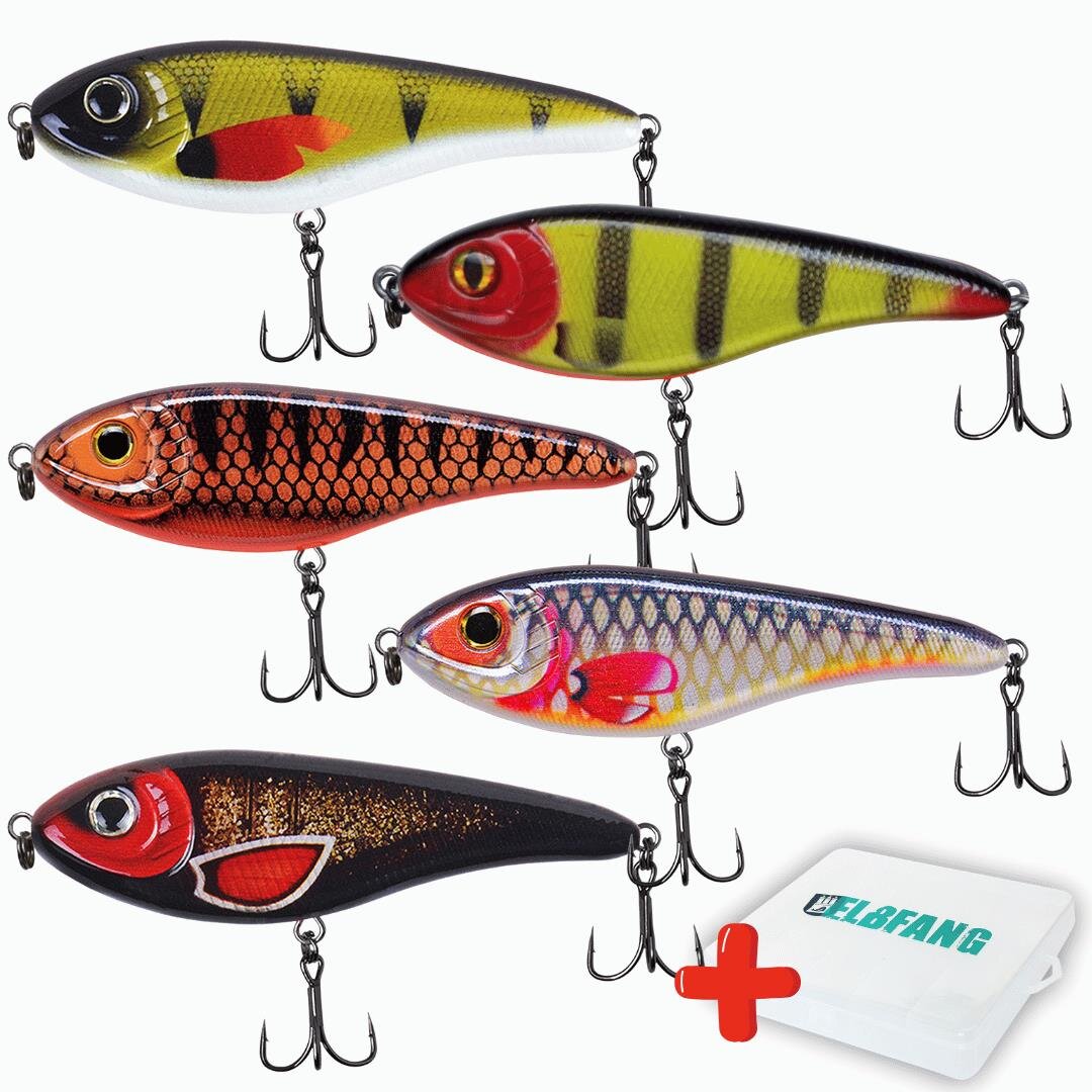 Jerkbaits: ELBFANG Jerkbait-Set für Hecht