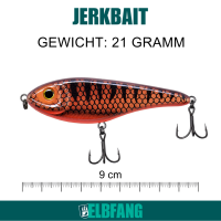 ELBFANG Jerkbait Hecht Köder Set | 90mm | 21g