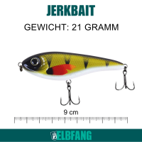 ELBFANG Jerkbait Hecht Köder Set | 90mm | 21g