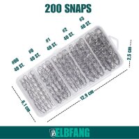 Snap Karabiner Verpackungsbox 200 Stueck Uebersicht