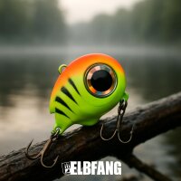 ELBFANG HyperEye Box – 5 Lipless Crankbaits | 4,5 cm & 8,5 g | langsam sinkend | Vibrationsköder Set für Barsch, Zander & Hecht inkl. Tacklebox