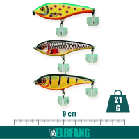 Premium Jerkbait Set – 3 Stück | 90 mm | 21 g...