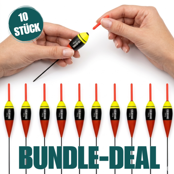 ELBFANG Allroundposen 10er Set mit Knicklichtfunktion und abnehmbarer Antenne