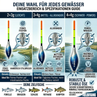 ELBFANG Waggler Posen Set - 10 Stück