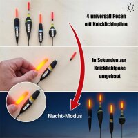 ELBFANG Posen-Set Laufpose & Waggler | 20 Stück...