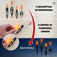 ELBFANG Posen-Set Laufpose & Waggler | 20 Stück...