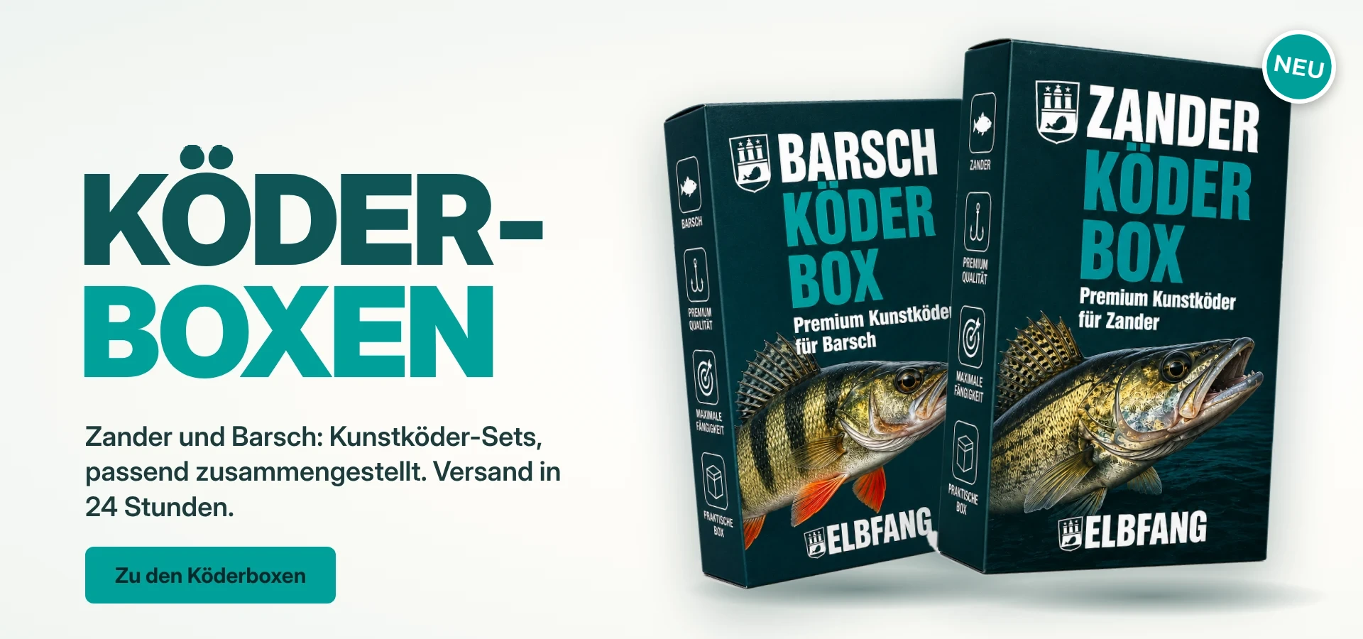 ELBFANG Köder-Boxen für Zander und Barsch
